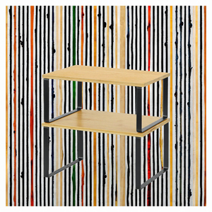 Moderno a doppio livello espandibile piccolo metallo di bambù in legno di stoccaggio da cucina in piedi tipo Spice mensola <span class=keywords><strong>porta</strong></span> armadio per la <span class=keywords><strong>casa</strong></span> - Product Image 4