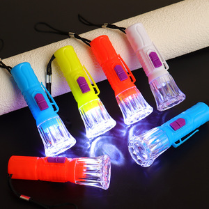 ไฟฉายพลาสติก LED สายคล้องคอขนาดใหญ่ คละสี ใช้แบตเตอรี่ AAA สำหรับเดินป่าตอนกลางคืน - Product Image 3