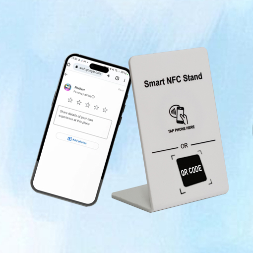 13.56MHz NTAG 213 NTAG 215 Nfc Stand Number Qr Code NFC Table Display Blank NFC Stand