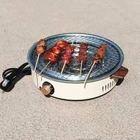 Outil de barbecue de table Portable antiadhésif PTFE plaque de cuisson en acier au carbone pour ménage Camping hôtel Barbecue poêle gril électrique