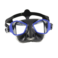 Équipement de pêche sous-marine, masque de plongée en silicone souple avec logo personnalisé imprimé pour la plongée en apnée et la plongée libre