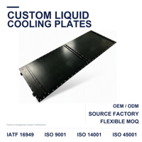 Plaque de refroidissement liquide en aluminium grand format, brasée sous vide, usinée CNC, sur mesure, pour base de batterie EV refroidie par eau