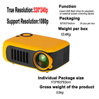 Projecteur intelligent Full HD portable sans fil WiFi pour cinéma maison LCD A2000, vente en gros usine