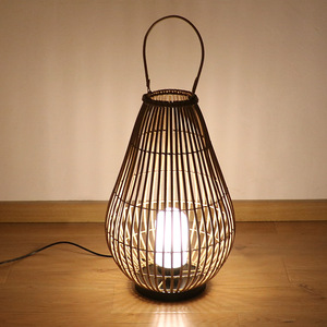 Lanternes d'extérieur en rotin, source de lumière LED 10W, étanches, éclairage de jardin, balcon, terrasse - Product Image 4