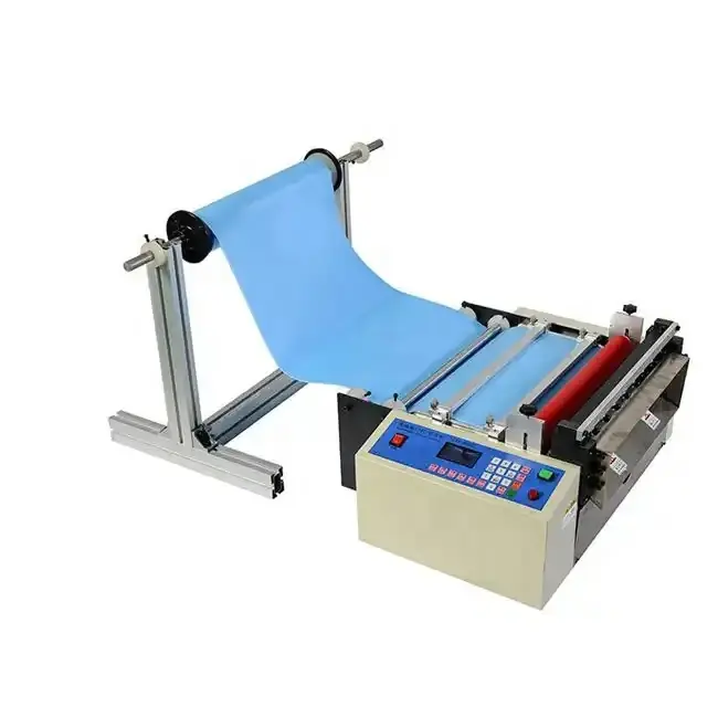 Pemosisian warna mata listrik otomatis penuh mesin pemotong Gulung Label kertas kain tanpa tenun