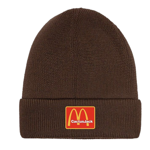 Gorros de Punto Cálidos de Lana 100% de Otoño/Invierno, Marca Compartida entre <span class=keywords><strong>Travis</strong></span> y McDonald's, con Letras de Dibujos Animados y Bordado 3D, Unisex - Product Image 1