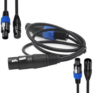 Câble d'extension audio professionnel <span class=keywords><strong>Speakon</strong></span> mâle vers <span class=keywords><strong>XLR</strong></span> trois broches mâle/femelle pour microphones de scène Chine - Product Image 1
