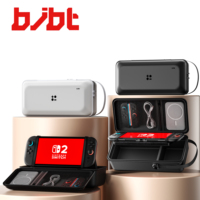 Étui de voyage tout-en-un personnalisé OEM en PU pour Nintendo Switch 2 et adaptateur secteur, sac de rangement rigide en EVA étanche et antichoc