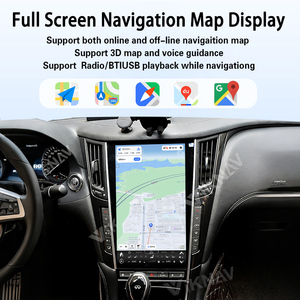 Estéreo Android Auto con GPS, Navegación, Reproductor Multimedia, Carplay Inalámbrico, Pantalla IPS, 6+128GB, WiFi Integrado para Infiniti Q50 Q60 - Product Image 4