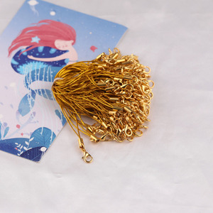 Sangles de téléphone en fil métallique or et argent avec fermoir mousqueton, accessoires porte-clés pour la fabrication de bijoux DIY - Product Image 2