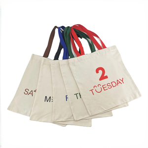 Bolsa de Compras de Algodón Personalizada <span class=keywords><strong>Rungo</strong></span> con Asa Larga, Cierre de Cremallera, Patrón de Letras, Tamaño Grande y Práctica - Product Image 1