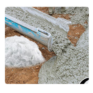 Construction Grade Concrete Additive <b>Alkali</b>-free Glass Fiber <b>Alkali</b>-resistant Glass Fiber with Cutting Service Chopped Strands - Product Image 1