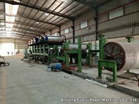 Equipo de fabricación de papel con línea de producción de sistema de control PLC de productos de papel corrugado de paja de trigo, equipo de fabricación de papel, 1 unidad