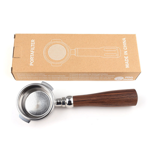 <span class=keywords><strong>Bezzera</strong></span> Porte-filtre nu 58 mm à 2 oreilles en acier inoxydable, poignée de machine à expresso sans fond, accessoire de remplacement - Product Image 4