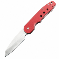 Couteau pliant G10, couteau de poche EDC, couteau pliant d'extérieur, lame en acier 9Cr18MoV, camping, vente en gros, outil de poche personnalisé
