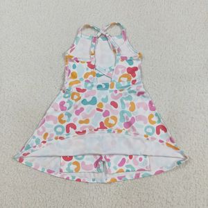 Vestido Deportivo de Yoga para Niña con Estampado de Leopardo Colorido - Product Image 2