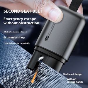Marteau de sécurité multifonctionnel pour voiture avec coupe-ceinture de sécurité Outil d'urgence portable pour briser les vitres Mini marteau brise-vitre - Product Image 3