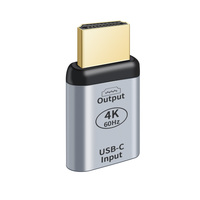 Adaptor JMAX USB C ke HDTV Mendukung 4K 60Hz Definisi Tinggi Adaptor Tipe-C Female ke DP Male Adaptor Mini DP