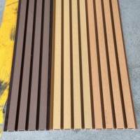 Paneles de Pared de Madera Sintética WPC, Material WPC Resistente para Uso en Interiores y Exteriores