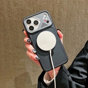 High Quality Invisible Ring Magnetic Mobile Phone <b>case</b> for <b>iPhone</b> 17 air 16 15 Pro Max Carbon Fiber Shockproof Holder Cover Back - Product Image 5