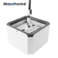 Prix d'usine Ensemble serpillière et seau magique rotatif à 360° pour séparation eau propre/eau sale, idéal pour carrelage, stratifié, marbre, chambre et salle de bain