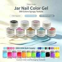 Vernis Gel en Pot Personnalisé Marque Privée OEM ODM Haute Saturations de Couleurs Gel Soak-Off Commande en Gros pour Techniciennes Ongulaires Professionnelles