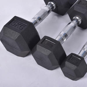 Halteres De Borracha Hexagonal Compact Set para Home Fitness & Pequenos Espaços - Product Image 5