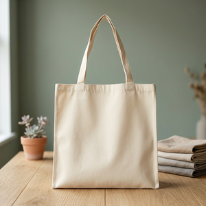 Sac fourre-tout en toile de coton biologique de qualité supérieure pour femmes, écologique, réutilisable, petit sac à bandoulière géométrique, sac de shopping, logo personnalisé, cadeau - Product Image 6