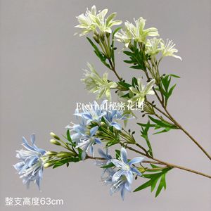 Fleur artificielle d'Agapanthus Secret Garden en pleine floraison, plante décorative pour ornement de maison - Product Image 4
