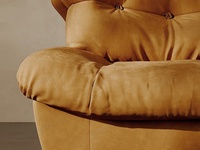 Vintage Hochlehniger Flügelstuhl mit Samtpolsterung, Maßgefertigter Hochwertiger Tigerkopf-Stuhl mit Wasserfestem Verstellbarem Minimalistischem Design