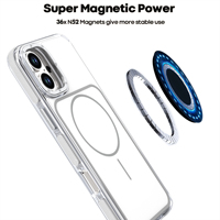 Coque de téléphone magnétique robuste pour iPhone 16, double couche, antichoc, protection intégrale, robuste, protection intégrale du corps