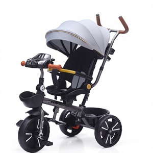 Nuevo Modelo 2026, Precio de Fábrica, Certificado CE, Carrito de Bebé <span class=keywords><strong>4</strong></span> en 1 Multifuncional de Tres Ruedas con Parasol y Asiento Ajustable - Product Image 4