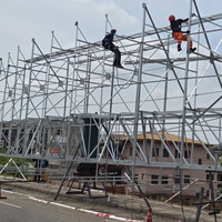Structure en acier personnalisé extérieur galvanisé entretien publicité entreprise panneau d'affichage au Ghana