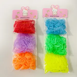 Wholesale Custom Disposable Color Children's Headband Girls Headwear High Elastic Rubber Band Hair Rope Accessories