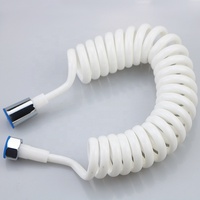 Accessoires de salle de bain : Tuyau de douche bidet télescopique flexible moderne anti-enroulement, pulvérisateur de toilette portable en PU