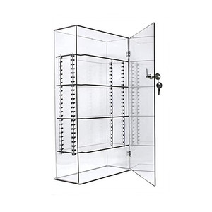Acrylic Lucite Showcase with Adjustable Shelves Jewelry Pastry Bakery Counter Display With Door And Lock