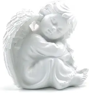 기념 동상 천사 사랑스러운 수지 천사 조각 실내 야외 홈 오피스 장식