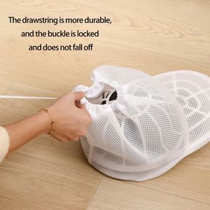 Laundry Anti-Deformation Simple Thickened Drawstring Large <b>Hat</b> Washing Bag for <b>Hats</b> - Product Image 4