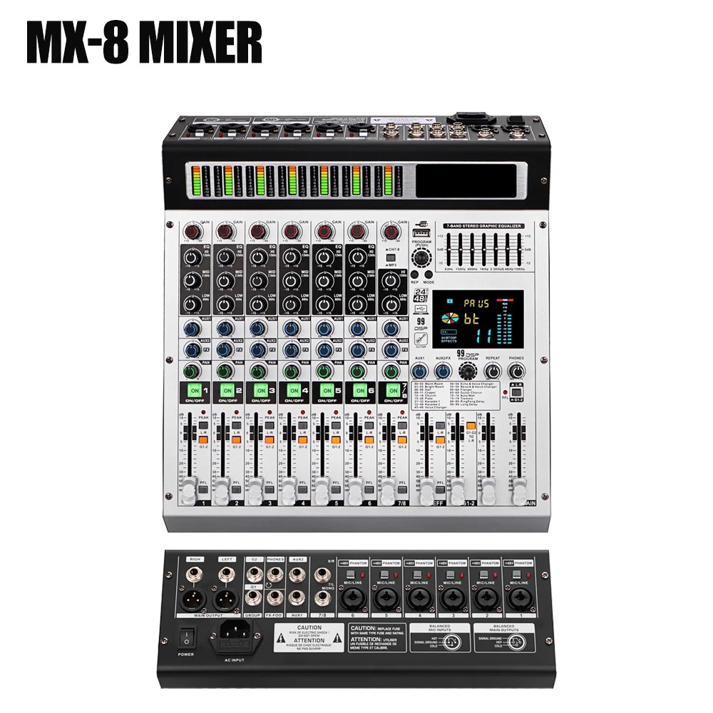Paulkison Mixer MX12 - Professional 12-Channel Dj Controller
