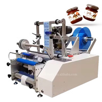 Machine électronique semi-automatique d'applicateur d'étiquetage de bouteille ronde en plastique de bureau pour des bouteilles d'eau minérale de bouteille de bière