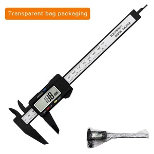 उच्च परिशुद्धता 0-150 मिमी कार्बन फाइबर डायल वर्नियर कैलिपर गेज मापने उपकरण डिजिटल शासक - Product Image 6