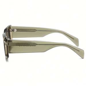 Gafas de Sol Polarizadas Cuadradas TR90 Vintage 2025 con Logotipo Personalizado para Hombre, Gafas de Sol de Ojo de Gato de Acetato Verde UV400 para Mujer - Product Image 3