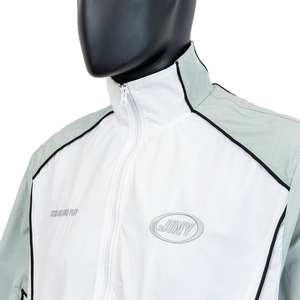 Chaqueta Deportiva con Cierre y Forro de <span class=keywords><strong>Malla</strong></span>, Ligera y Resistente al Viento, con Bloques de Color y Bordado 3D Personalizado, Venta al Por Mayor TOPSHOW - Product Image 2