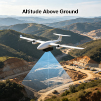 Yteq UHK1000 Radar d'altitude UAV 1000m pour la topographie, capteur de hauteur à ondes millimétriques pour UAV, PX4 Ardupilot CAN/UART/RS485, montage embarqué
