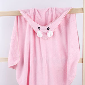 Hoge Kwaliteit Microfiber Koraal Fleece Dikke Sneldrogende Gebreide Capuchon Pasgeboren Meisjes Jongen Peuter Zachte <span class=keywords><strong>Baby</strong></span> Kids Badhanddoek - Product Image 4