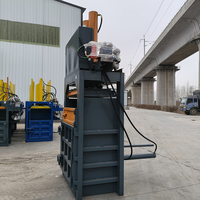 Presse hydraulique verticale à double cylindre de 60 tonnes pour bouteilles en plastique PET / vêtements usagés / film plastique - Presse haute densité