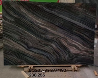 Marbre noir personnalisable avec veines dorées classiques, texture bois antique, durable et écologique pour cuisine, villa, extérieur/intérieur