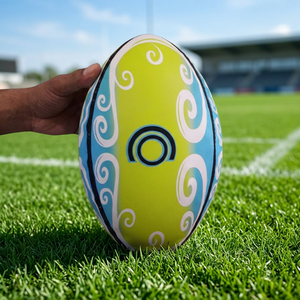 Ballon de rugby professionnel personnalisé cousu à la main pour les matchs et l'entraînement, léger, durable, écologique, Champ King - Product Image 2