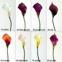 Новинка: Искусственные цветы Calla Lily из высококачественного ПУ, 68 см, красные, для украшения свадебных проходов
