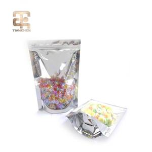 Sachet Doypack imprimé en VMPET coloré avec fermeture éclair et encoche de déchirement pour l'emballage de lait, aliments pour animaux et gelées - Product Image 2